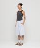 CHAMBROS Point Logo Embossed One-Pleat Sweat Shorts Bermuda Pants [White Melange]