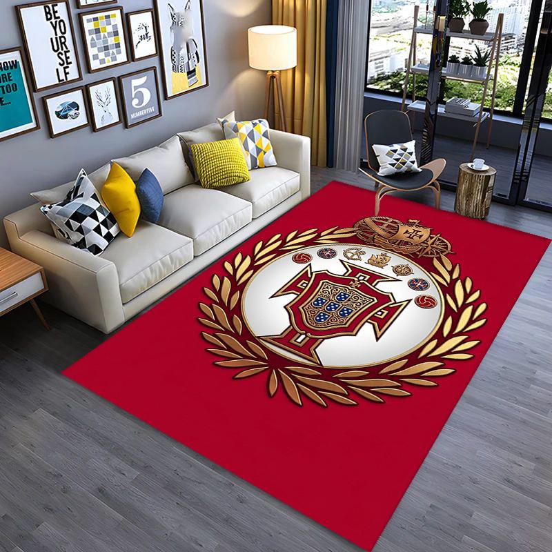 Portuguese Heritage Emblem carpet printing Living room and bedroom mats Dormitory decoration Doormat Christmas gifts