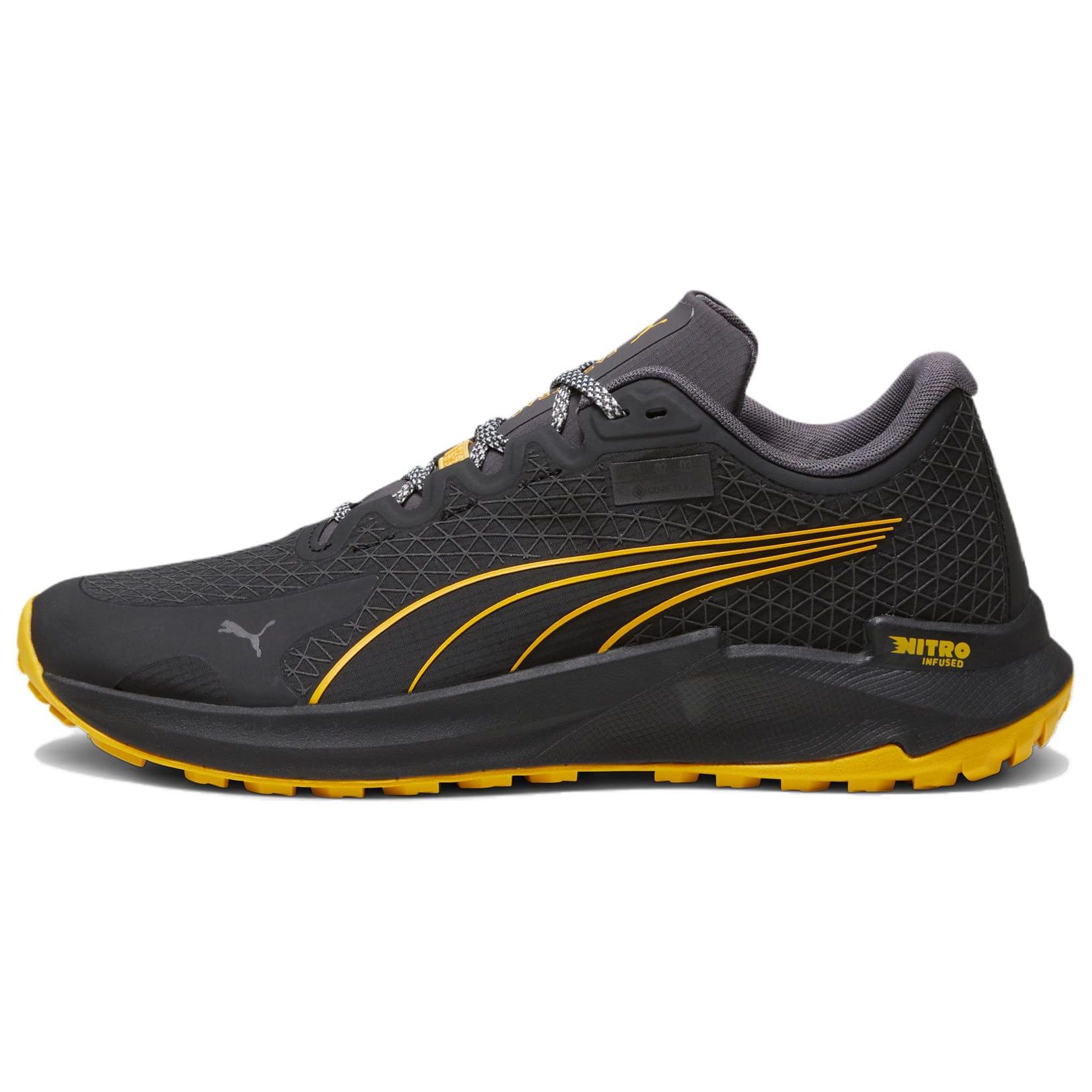 Puma Fast-Trac Nitro GTX Unisex Black Yellow Sizzle 377062-05 EU 42