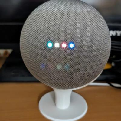 Smart Speaker Stand for Google Nest/Home Mini Protective Cover Simple Desktop Base Organizer Storage for Home