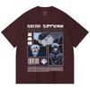 230 Gsm 100% Cotton Jujutsu Kaisen V26 Gojo Print Unisex Heavy Cotton T Shirt