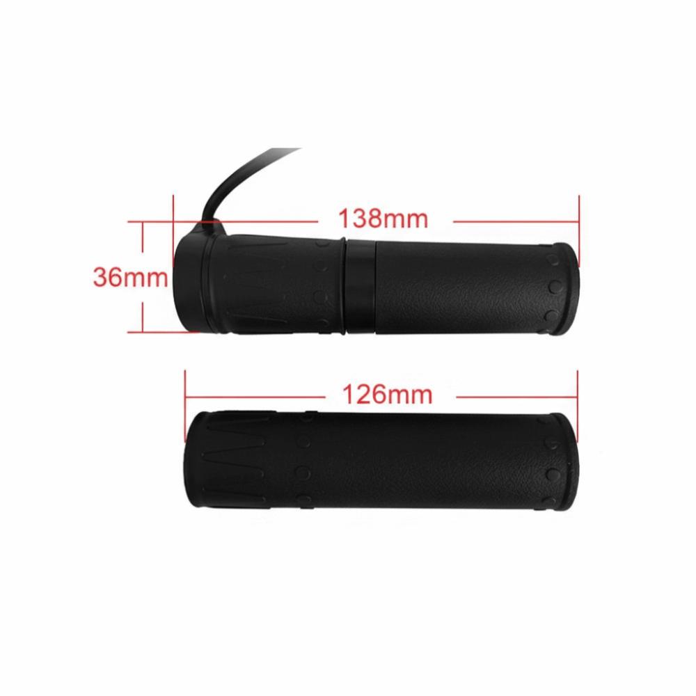 1 par 12-72V Elcykel Gasreglage Handtag Ebike Vridgas E Cykel Ombyggnad