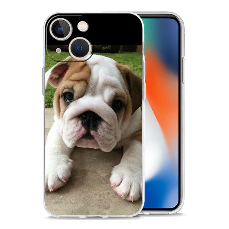 Phone Case For iPhone 17 Air Cases iPhone 16 15 12 13 14 Pro Max SE 7 8 Plus iPhone11 Clear Soft Cover French Bulldog Dog Pet