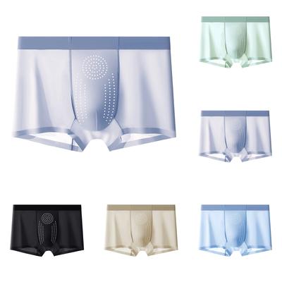 Men's Underwear With Cool Feeling, Ultra-thin Mesh, And Four Corner Shorts For Wearing