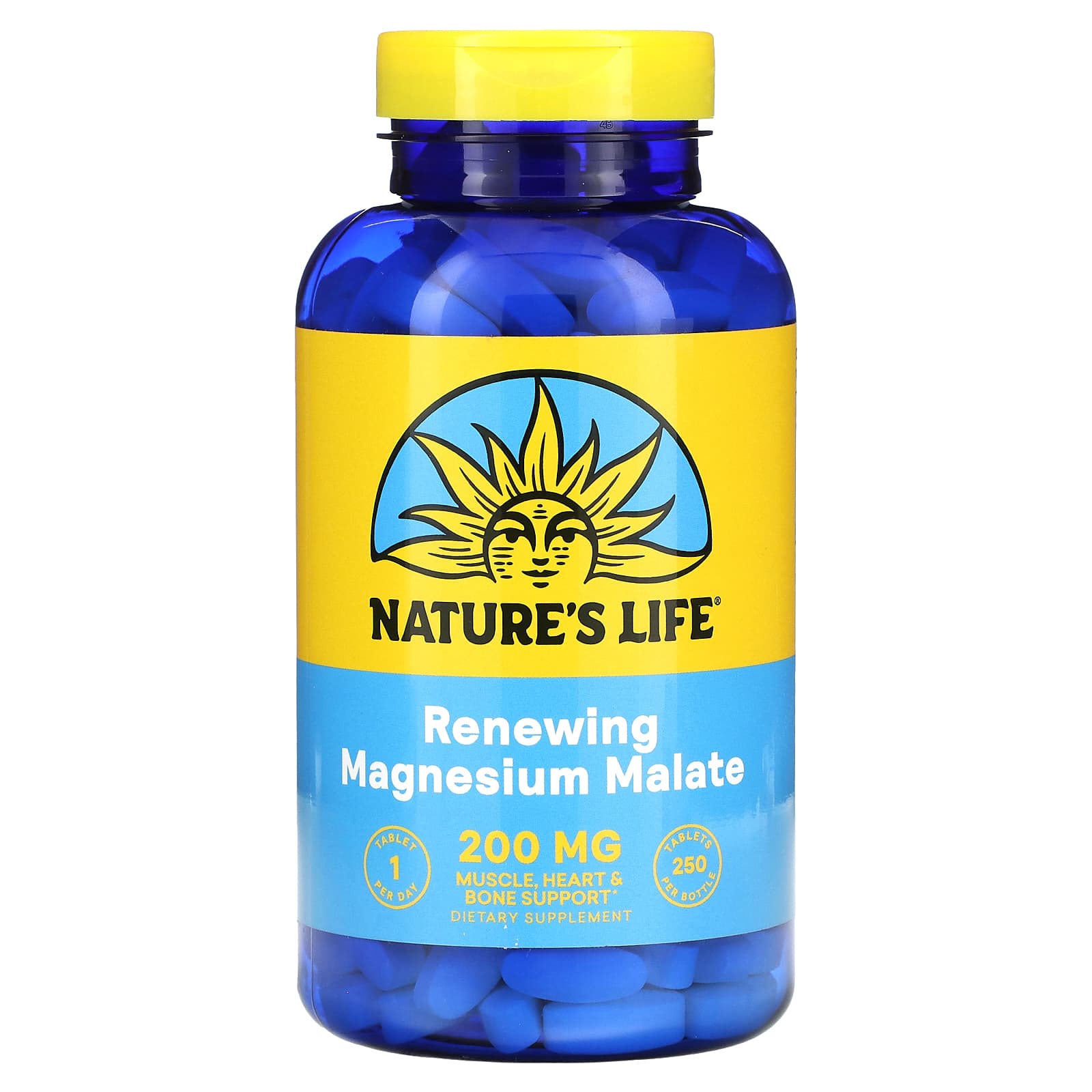 

Nature S Life, Magnesium Malate, 200Mg, 250 Tablets