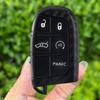 Carbon Silicone Car Key Cover Case For Dodge Ram Charger Journey Durango Jeep Grand Cherokee Chrysler Keyless Fob Shell Holder