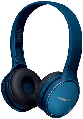 Panasonic Geschlossene kabellose Bluetooth-Kopfhörer, Blau, RP-HF410B-A