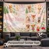 Animal Crossing Personalized Tapestry Support Custom Name, Wall Art Home Decoration