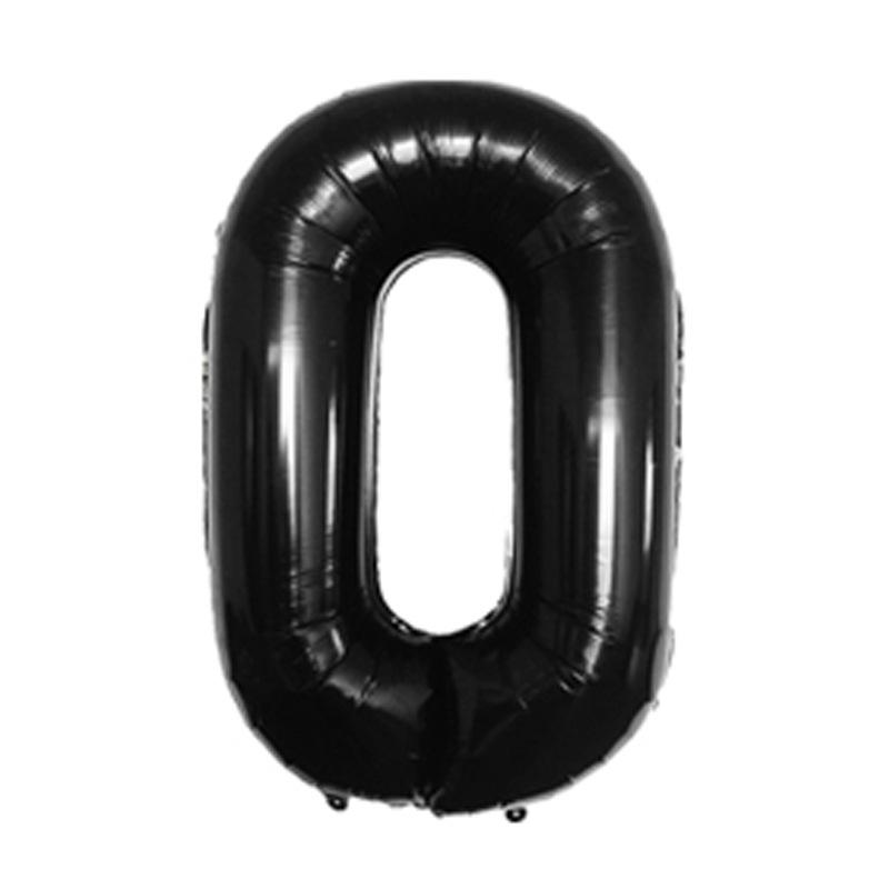 Small Digital Balloon 16-Inch Us Version Of Thin Body Decoration Birthday Party Aluminum Film Balloon Digital Balloon