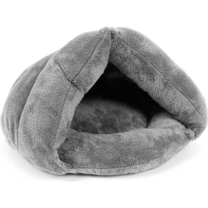Lit Sac En Coton De Couchage Pour Chat (Gris)