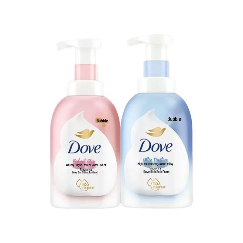 Dove Cherry Blossom Creamy Foam Body Wash Set (2x400ml)