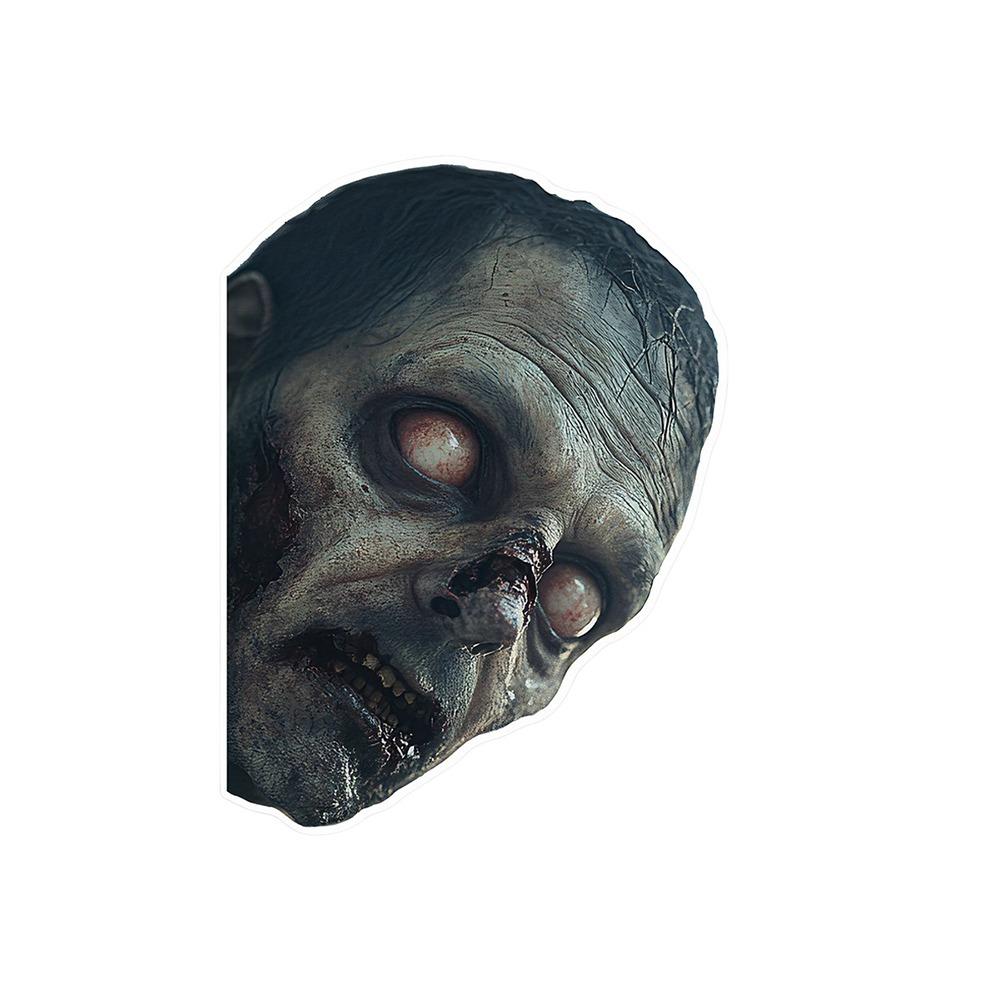 Transparent Background Scary Peeper Freak Sticker Window Clings Halloween
