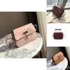 Retro Solid Color Deer Pendant Saddle Bag Crossbody Shoulder Bag Pu Square Bag