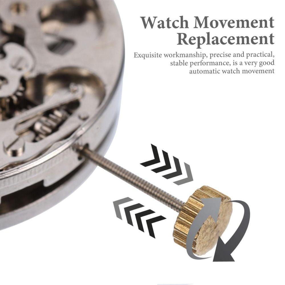 White Movement Watch Movement 3 Pin Design Single Calendar Automatic Mechanical Movement Automatic Mechanism 3 Hands