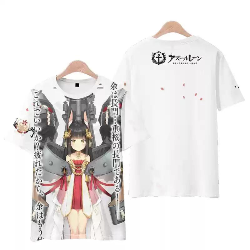 Popular Game Azur Lane T-shirt 3D Print Men/Women Anime t shirt Casual Harajuku