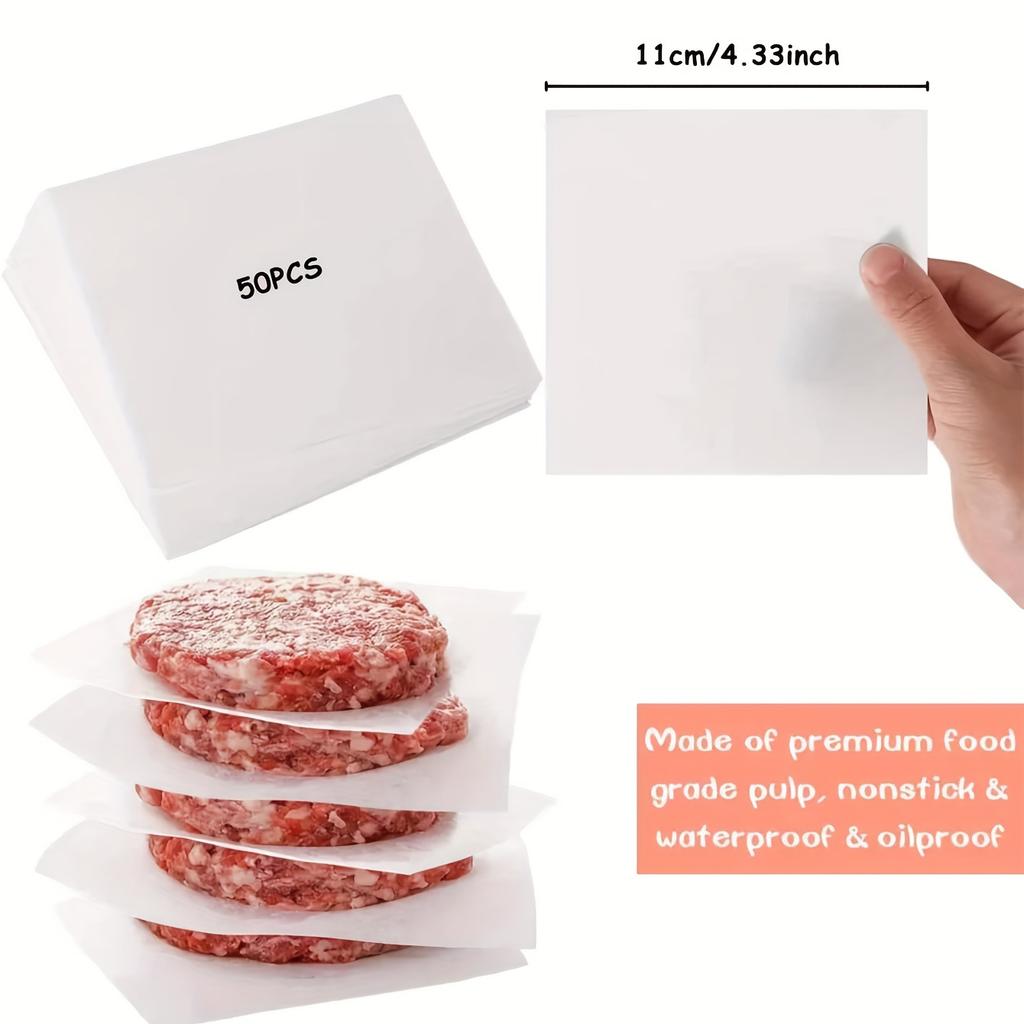 100 Thick and Non-stick Baking Paper, Suitable for Storing Hamburgers, Cookies, and Food - Essential for Kitchen Baking