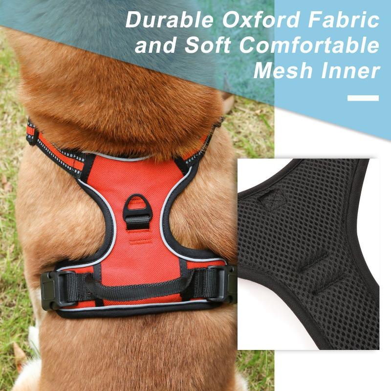 Trela para Cão, Antiexplosão, Anticolisão, Antiescapada, Colete Peitoral para Cão Grande, Trela Refletiva para Cão, Colete para Animal de Estimação