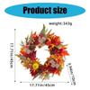  Autumn Wreath for Front Door Farmhouses Garden Inside Outside Decorations, Thanksgiving Wreath with Pumpkins