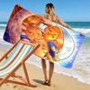 Dog Man Print Beach Towel, Large Soft Quick Dry Towel for Beach Camping Swimming