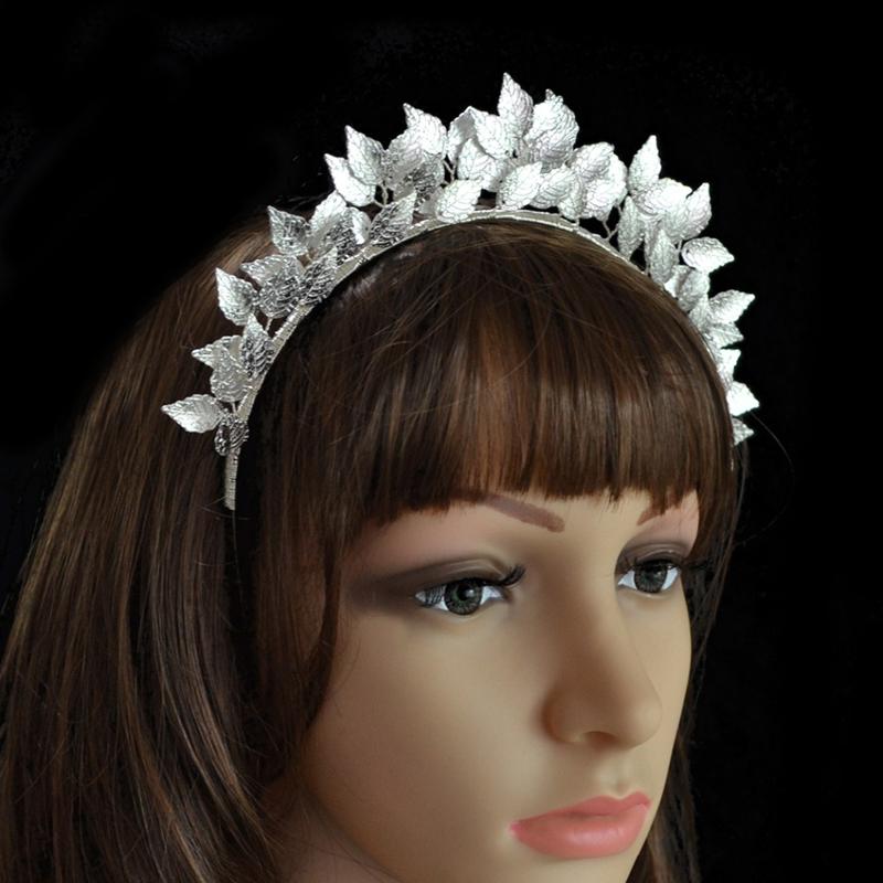 Vintage Handgemachtes Blattgold Haarband Für Frauen Tiara Hochzeit Kopfschmuck Haarschmuck Braut Stirn Haarschmuck Kopfschmuck