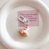 Cartoon DIY Resin Dessert Puppy Keychain - Cute Pendant Ornament for Bags and Backpacks, Ideal Small Gift for Couples and Students