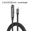 Hot Selling 240W USB C Fast Charging Cable Nylon Braid Shielding Data Cable with Stand