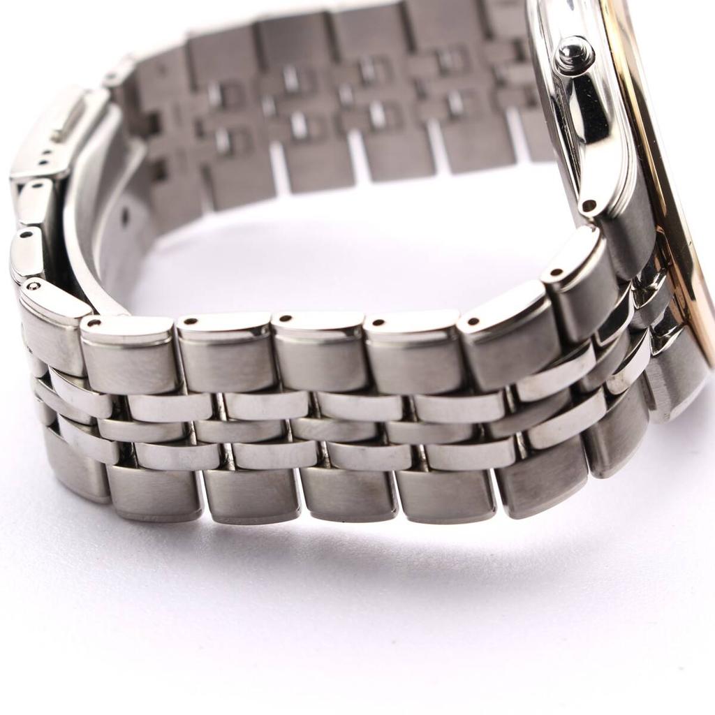 Excellent condition SEIKO DOLCE made in 2010 white luxury dress men's watch, Radio-Controlled solar-powered, Japan, model, discontinued, 7B42-0AP0