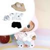 Doll Clothes Shirt Shorts Stylish Detachable Outifits for 6.69inch 3Pcs Black