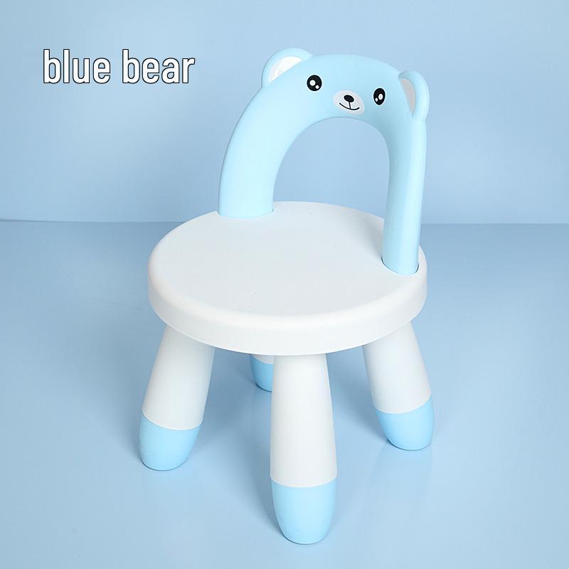 Creative Children's Backrest Low Stool for Reading and Shoe Changing