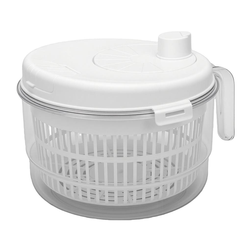 Salad Spinner with Removable Lid Hand Crank Vegetable Fruit Washer Dryer Quick Drainage For Kitchen Use
