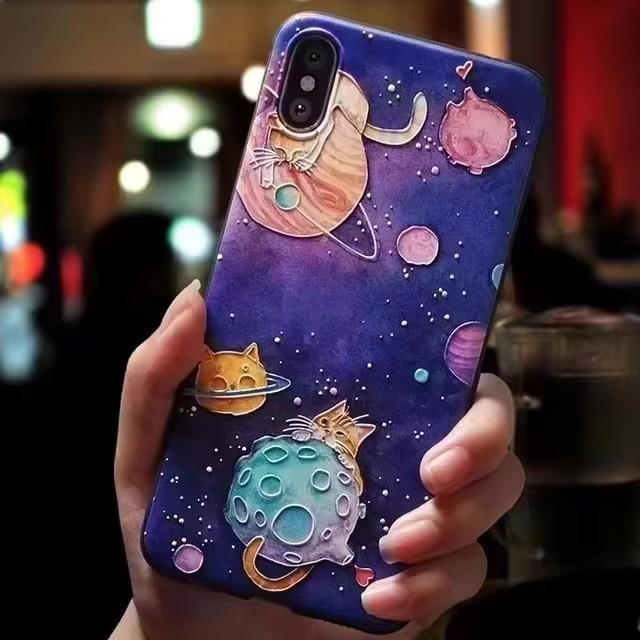 Pour coque LG G6 / G7 / G8 Housse arrière en silicone à relief de fleur 3D Pour coques LG G8 Thinq LGG6 LGG7 LGG8 Douces Mignonnes Dessin animé