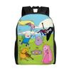 Adventures Anime Times Backpack for Women Men School College Students Bookbag Fits 15 Inch Laptop Cartoon Bags