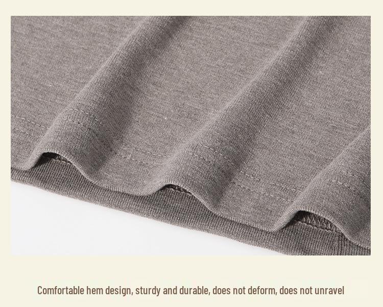 Women's Slimming Semi-High Neck Wool Base Layer T-Shirt - Long Sleeve, Spliced, Versatile Design for Autumn/Winter.
