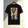 Plus Size Unisex T Shirt Featuring Abstract Art Patterns Suitable For Casual Summer Wear And An Ideal Gift For Teenager