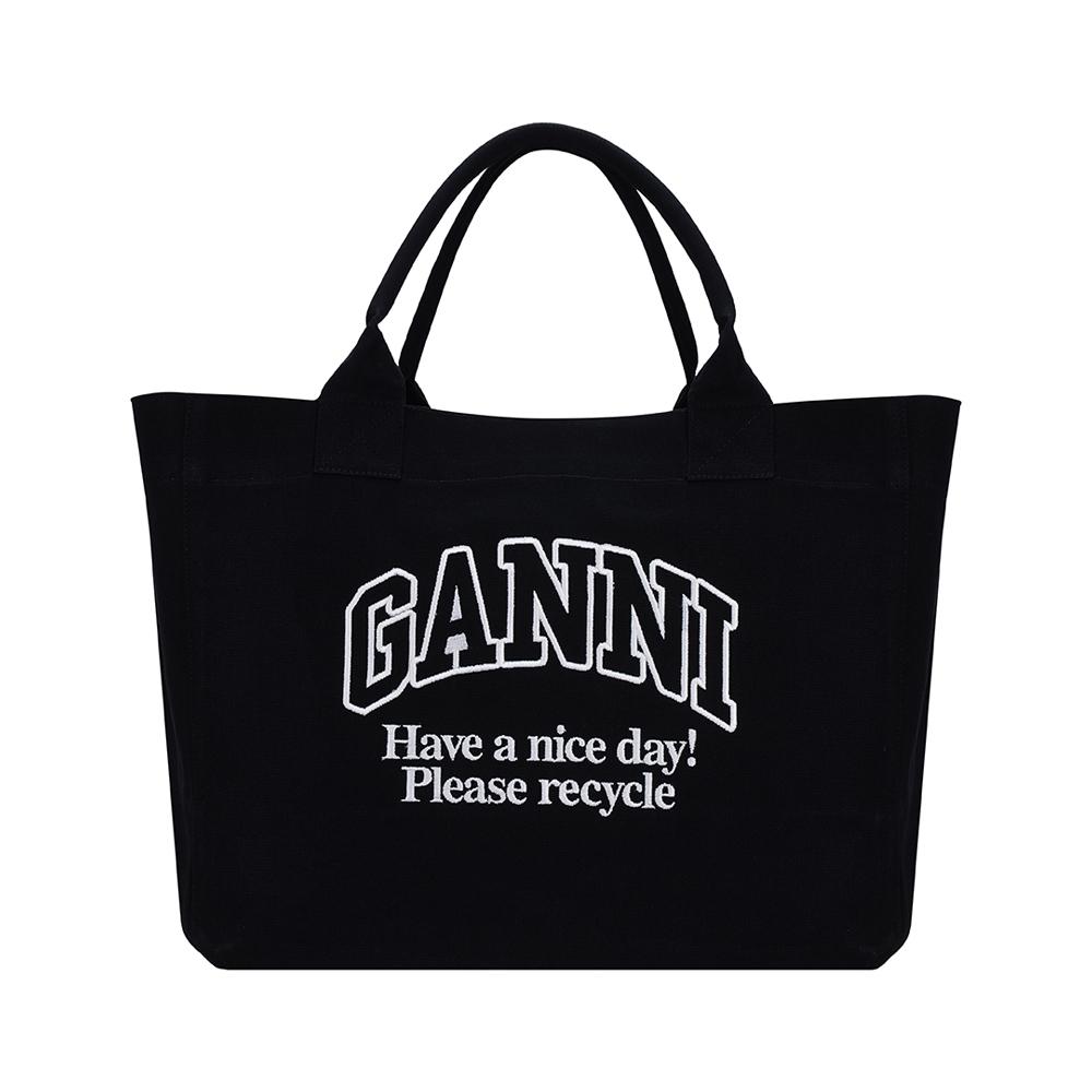 Ganni Easy Xxl Shopper Tote Bag A6680 252