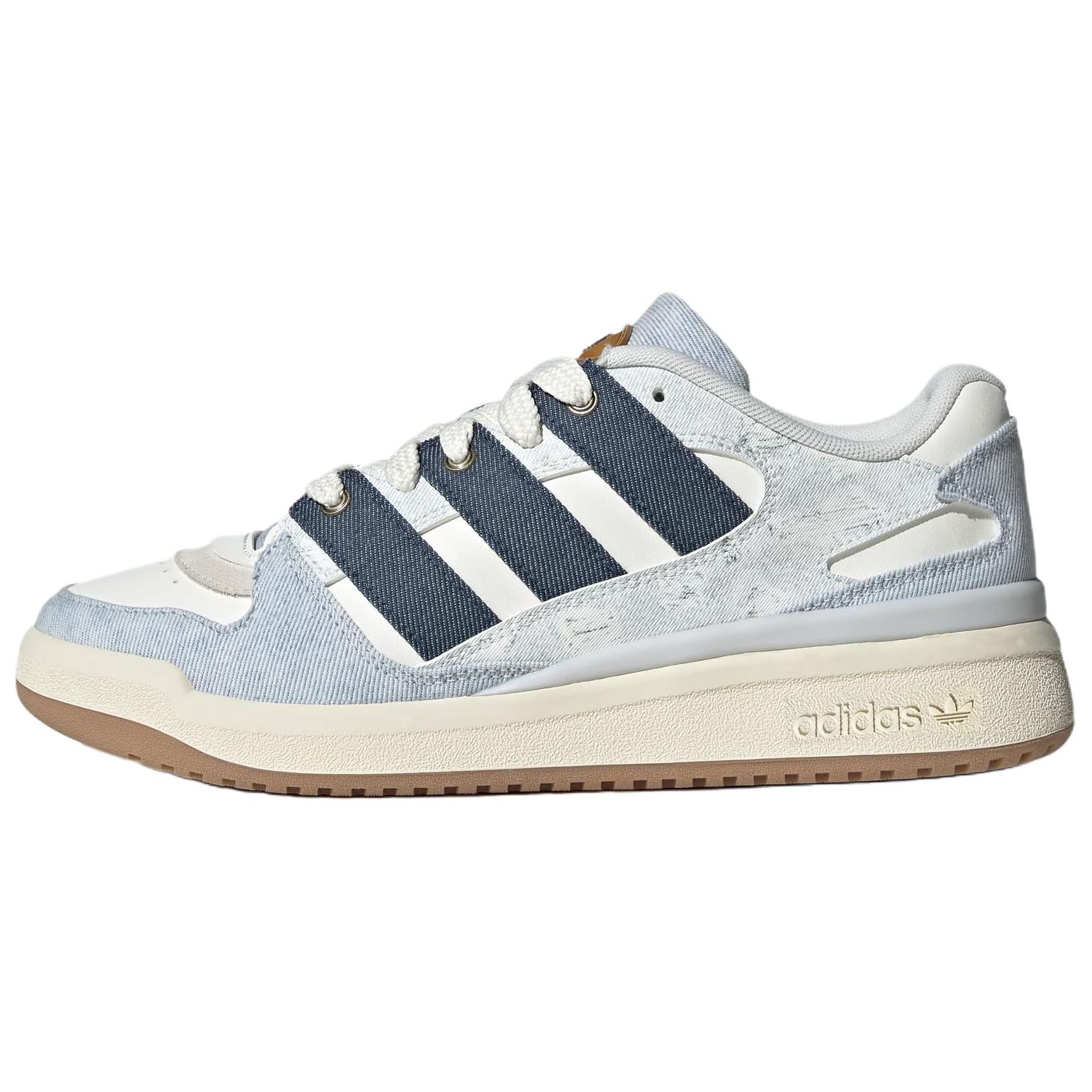 

Adidas Originals FORUM Abrasion Resistant Low Top Skateboard Shoes Unisex Blue White Sneakers JS2486 40⅔