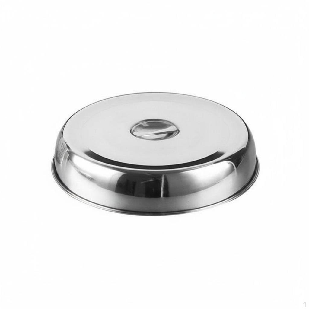 Round Steak Cover OilResistant Teppanyaki Grill Heavy Duty Stainless Steel Dome Lid for Chefs,