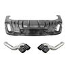 Mercedes GLE Coupe LD Style Carbon Fiber Rear Diffuser with Lights, Four-Outlet Exhaust Tips (2020-2025)
