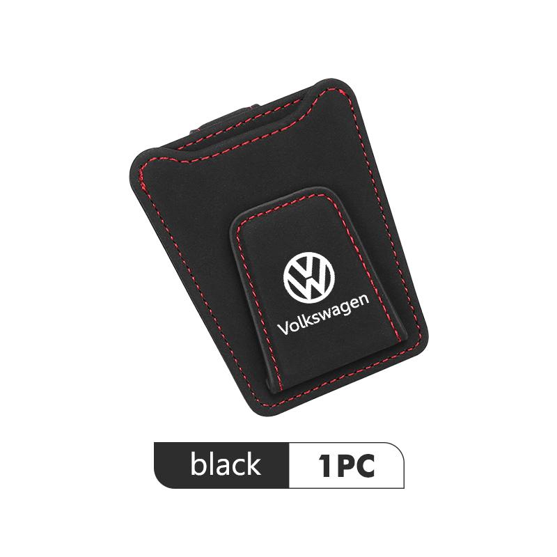 For Volkswagen VW Car Glasses Clip Sun Visor Sunglasses Card Holder Accessory Golf 4 5 6 7 Polo Jetta Sagitar Magotan Passat B5 Zj0