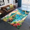 Farm Dog Cat Animal Area Rug, Countryside Decor Mat