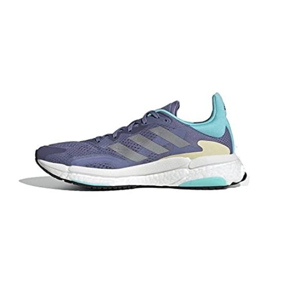 Laufschuhe Solar Boost 3 Orbit Tint cm [Adidas] Violett/Silber Metallic/Orange (H67349) 23,0