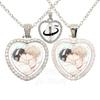 Low Tide In Twilight Necklace Taeju YEO Euihyun KIM Glass Heart Pendant Double Sided Necklace 360 Degree Rotation Jewelry Gift