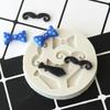 Boy Man Moustache Tie Fondant Cake Molds Chocolate Mould for The Kitchen Baking Decoration Tools Color Random