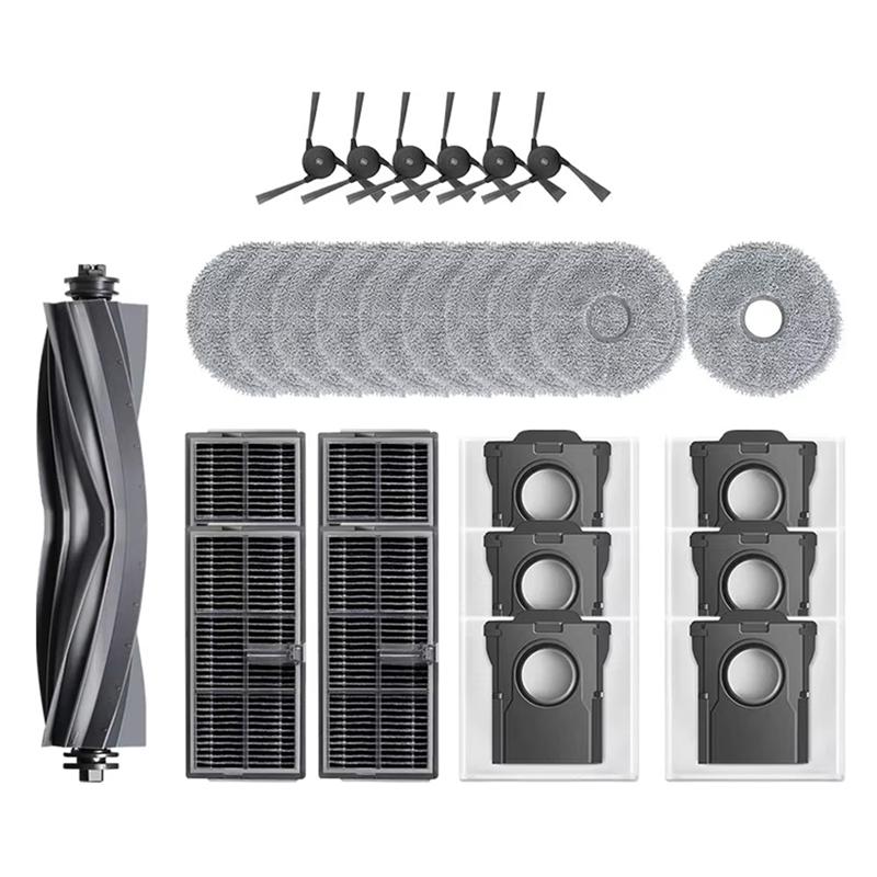 

A65T-Аксессуары для Mova P50 Pro Ultra, для Mova P10 Pro Ultra Трехгранная щетка HEPA-фильтр Ткань для швабры Пылесборник Подходит