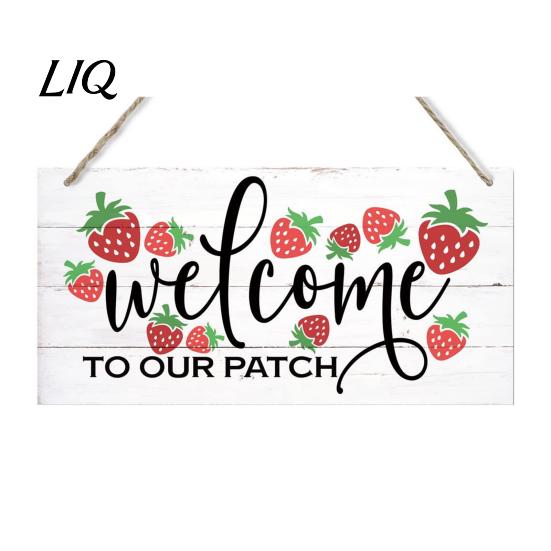 Coastal Style Terrace Decor Summer Wood Sign for Front Door, Tropical Beach Hanging Welcome High Density Board Sign, Rustic Wooden Door Hanger
