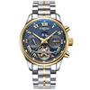 CARNIVAL Stainless Steel Automatic Mechanical Watch Mens Top Luxury Brand Tourbillon Sports Luminous Date Men Watches