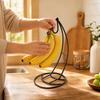 Metal Banana Hanger Prevents Bruising Kitchen Organizer Sturdy