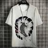 Lässiges Herren-T-Shirt mit Anime-Fisch-Grafik-T-Shirts für Männer, übergroße T-Shirts, kurzärmelige Oberteile, Harajuku, Streetwear, Herrenbekleidung, XL