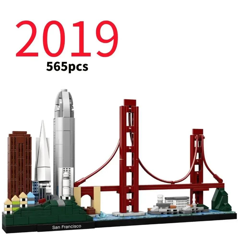 LEGP 2016-2022 Architecture Skylines Collectible Series Of Building Blocks Kit, Collectible Architecture Model Set For Adults