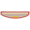Step Mats 30 pcs. 56 x 17 x 3 cm Red Semi Circular